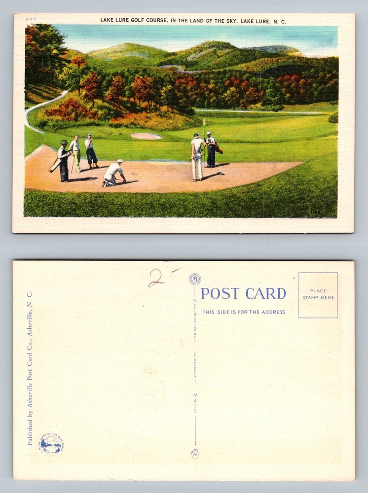 Lake Lure, NC-North Carolina, Lake Lure Golf Course Players Vintage Postcard