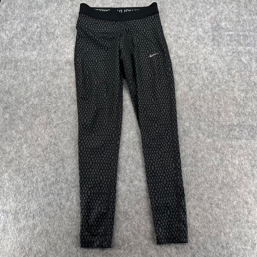 Nike Womens Black Dri-Fit Cropped Leggings Size XS