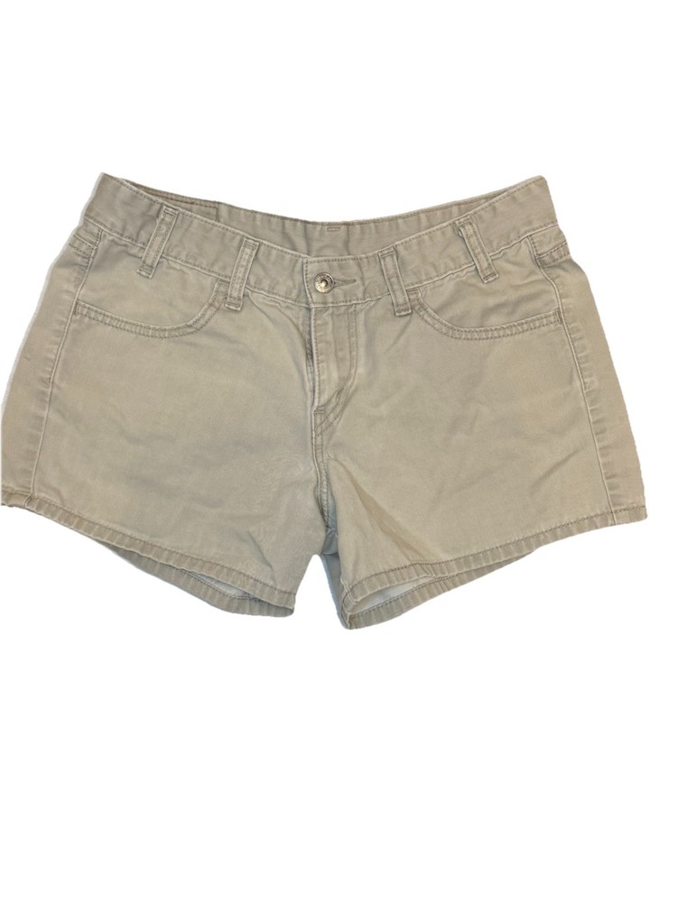 Levi's Women's Beige Khaki Jean Shorts Size 7 - Y2K Boho Red Tag