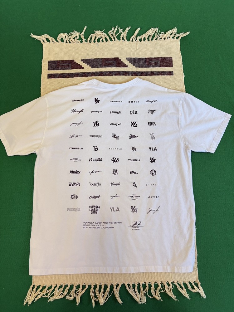 YoungLA 483 Archives Tee Cream Size XL