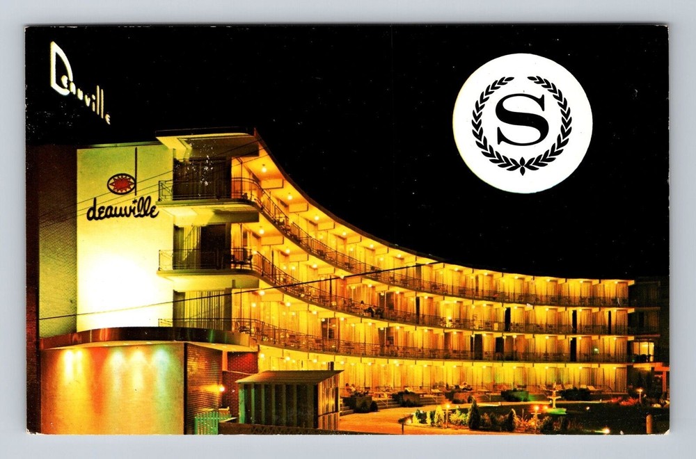 Atlantic City NJ-New Jersey, Sheraton Deauville Hotel, Vintage Postcard