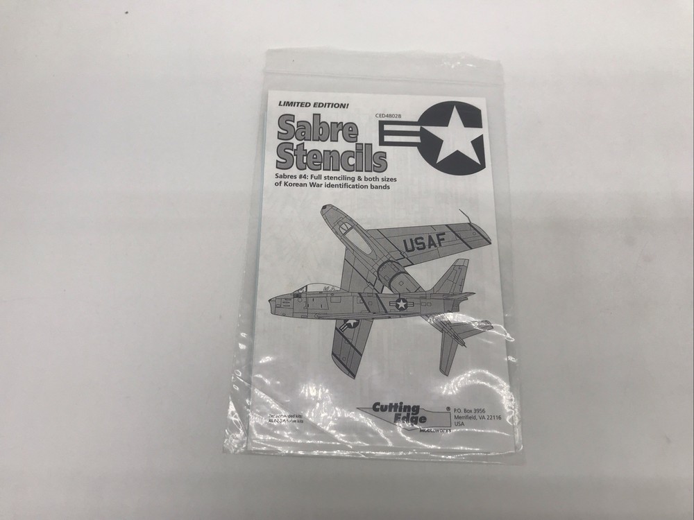 1/48 Cutting Edge #CED48028 Sabre Stencils KH