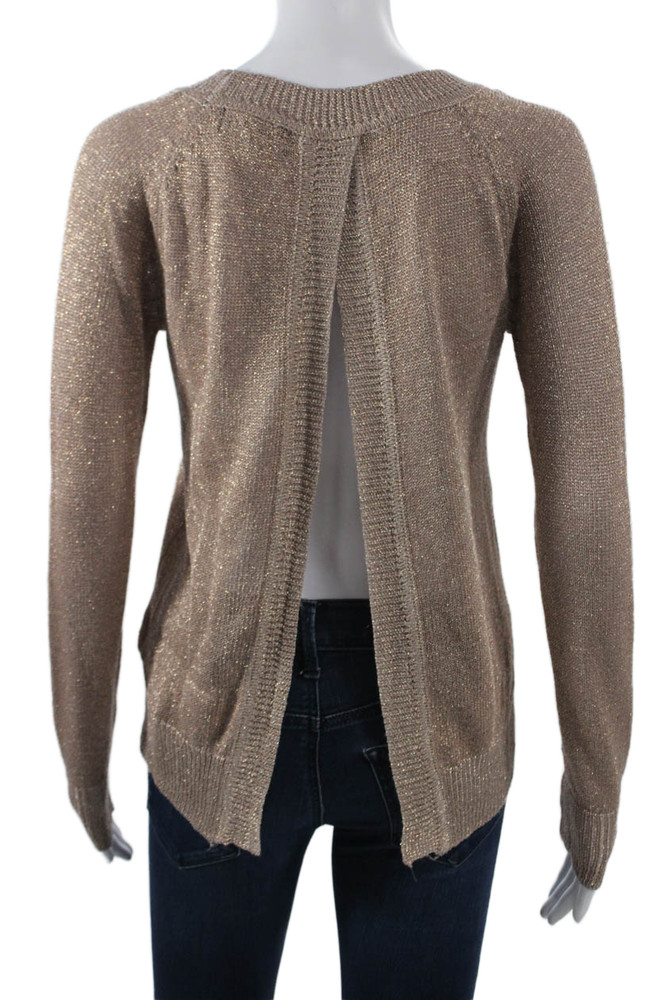 Furst of a Kind Unisex Beige Cardigan Crew Neck Long Sleeve Size MFree Shipping in US $100+ Orders | $6.95 Orders Below