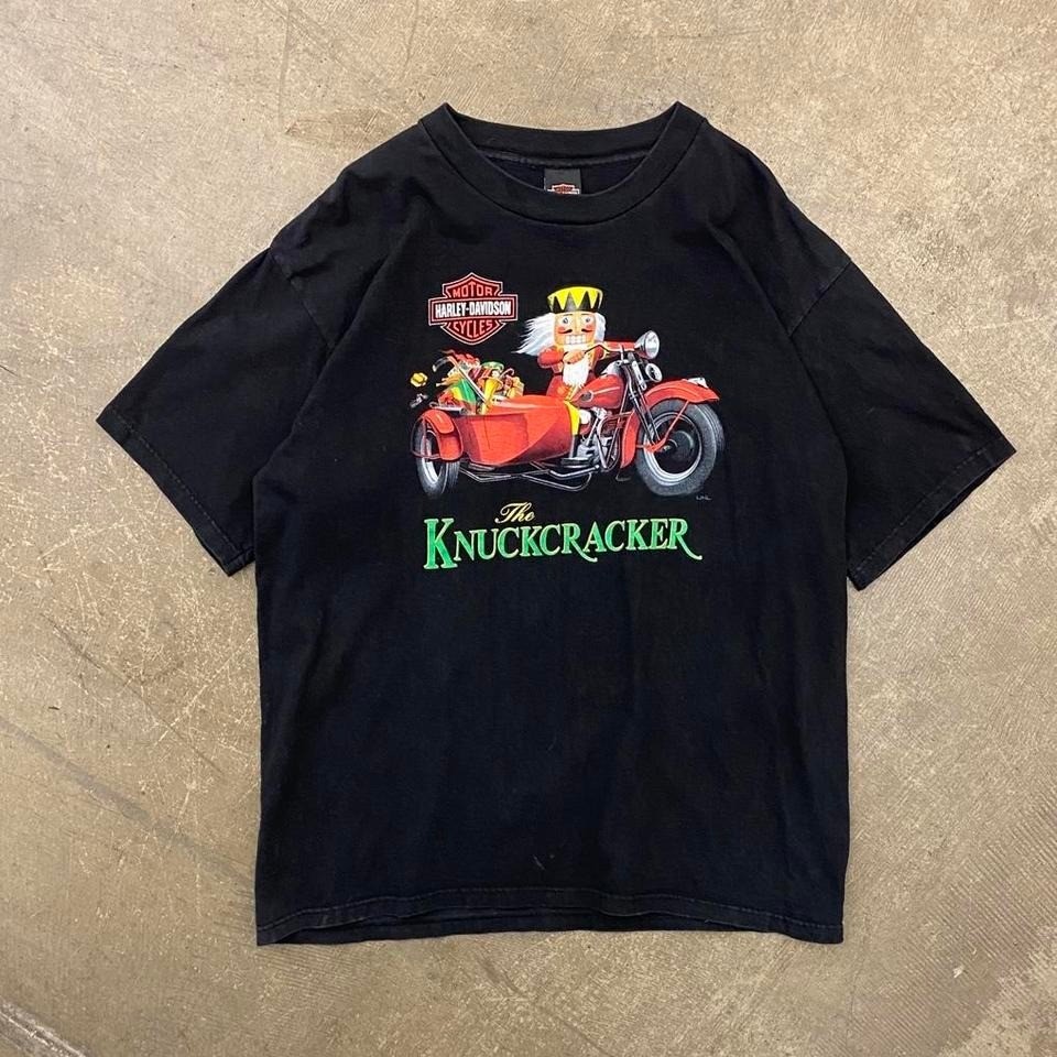 Vintage Harley Davidson Christmas Knuckcracker Chosa's Mesa Arizona 90s Shirt XL