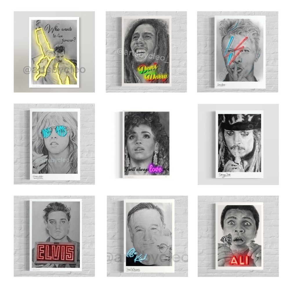 Hand drawn A4 high quality prints/ poster