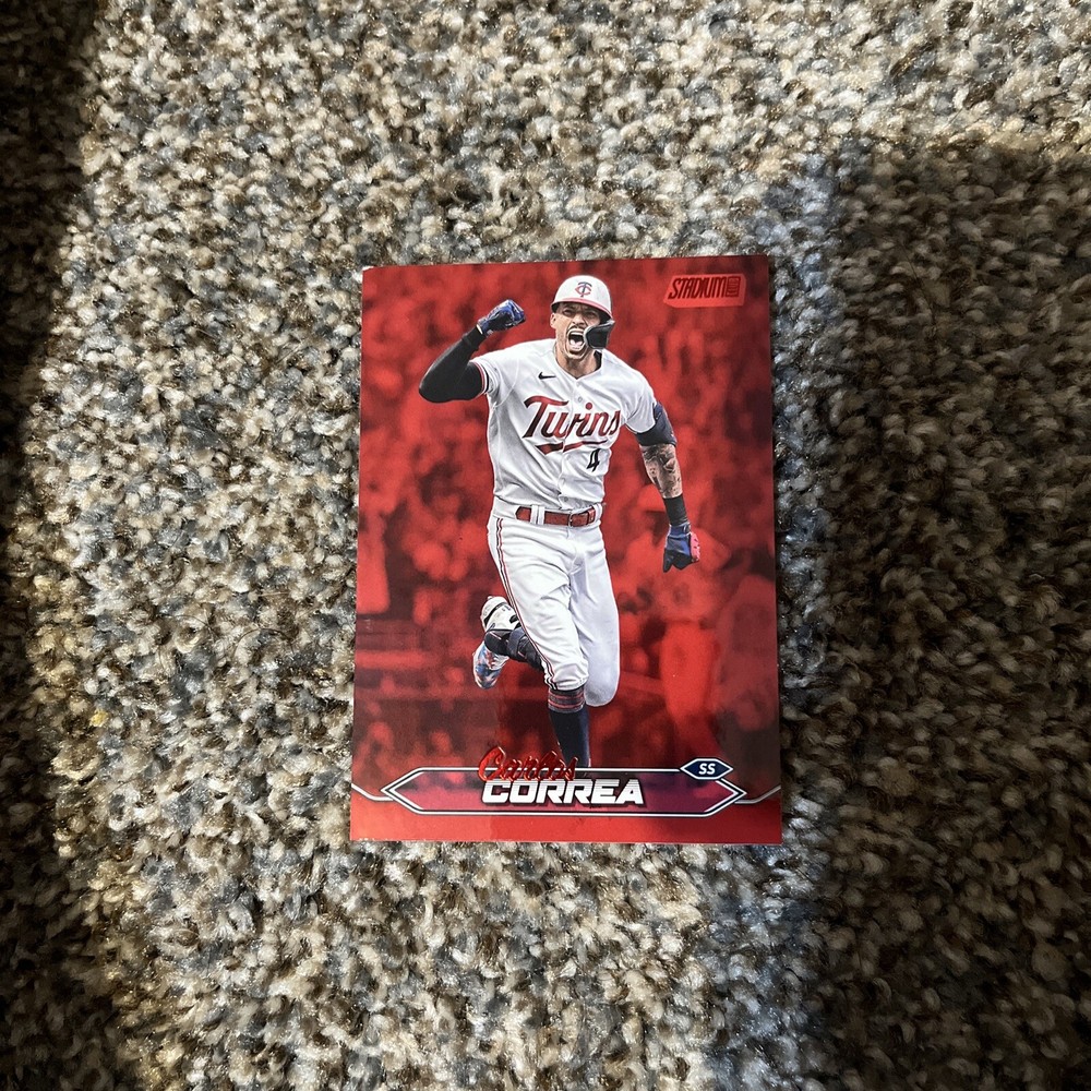 2024 Topps Stadium Club Carlos Correa #118 Red Foil Twins