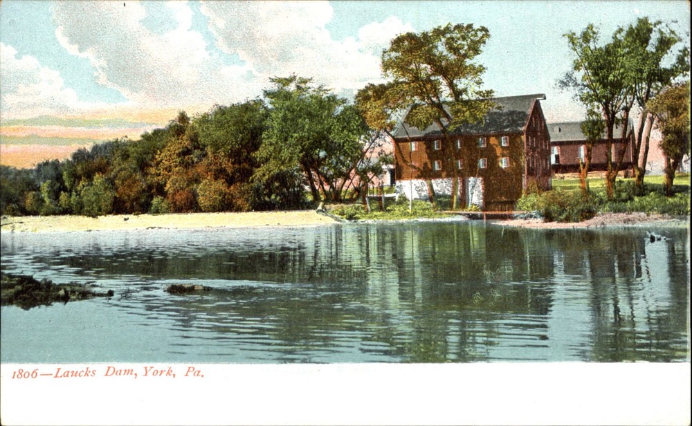 Laucks Dam ~ York Pennsylvania PA ~ unused c1905 UDB postcard