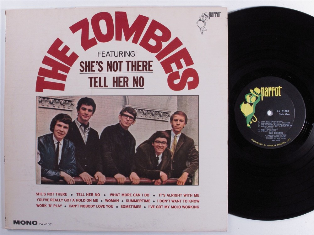 ZOMBIES Self Titled PARROT PA-61001 LP mono d
