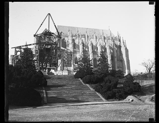 Photo:Washington DC National Cathedral Under Construction 1930s