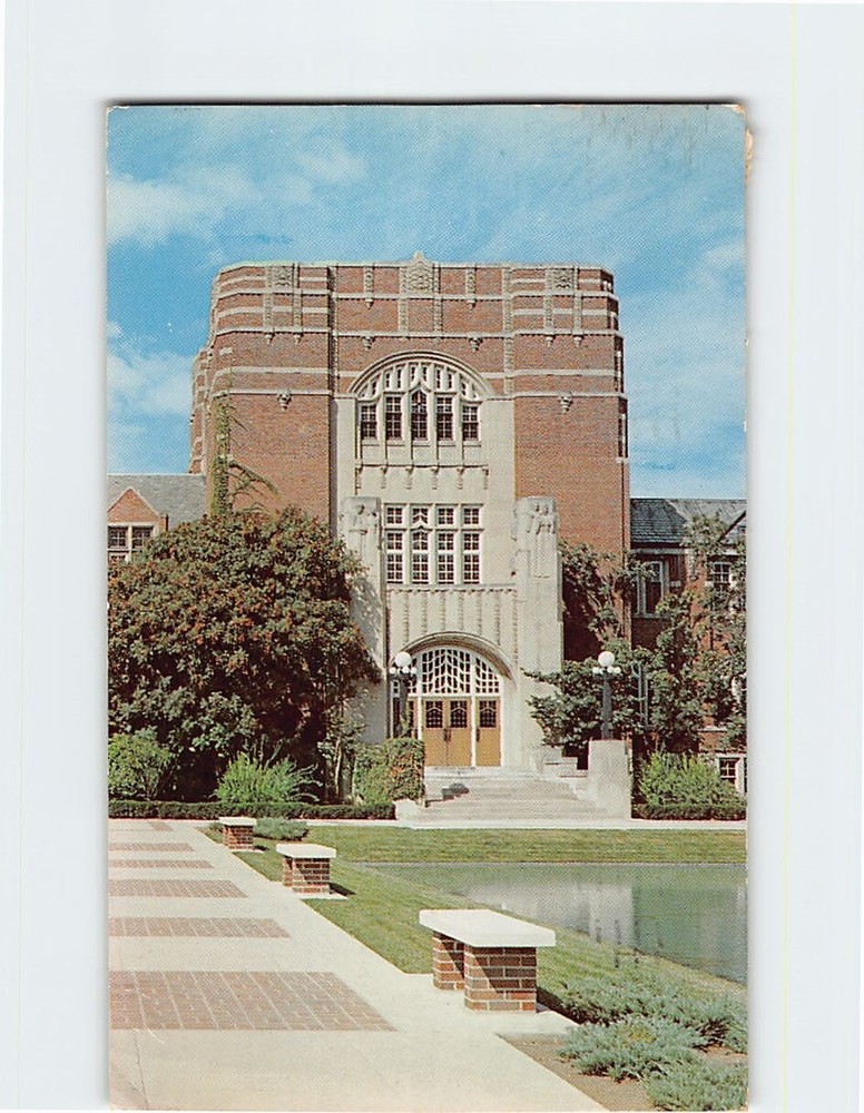 Postcard Main Entrance Purdue Memorial Union Building Purdue University Indiana