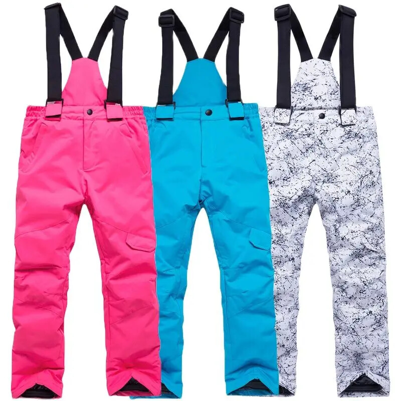 4-12 Years Old Children Ski Pants Sports Warm Snow Skiing Pants Kids Trousers