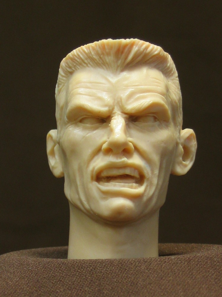 CUSTOM RESIN UNPAINTED HEAD SCULPT. Action figures, 1/6 scale. CMD-45