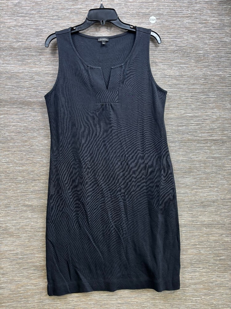 Talbots Shift Dress Womens Size M Black Sleeveless V-Neck Casual Pullover