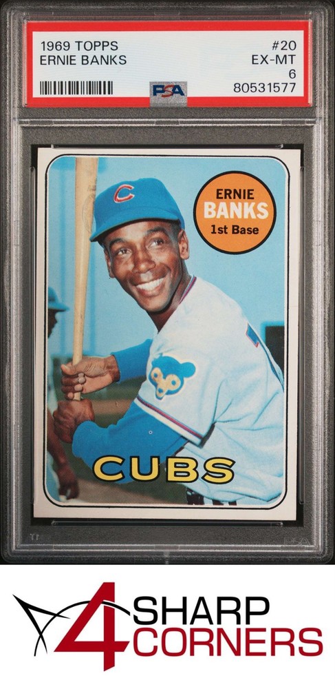 1969 Topps #20 Ernie Banks Cubs Hof Psa 6eBay’s best selection of sports cards is always at 4SC