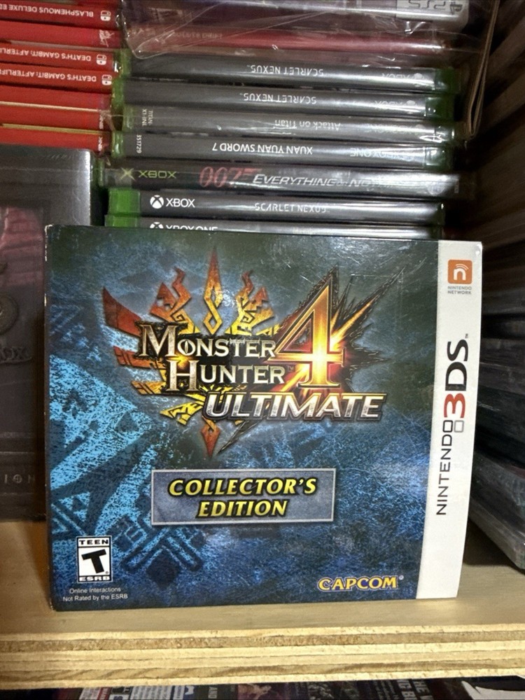 Monster Hunter 4 Ultimate Collector's Edition (Nintendo 3DS, 2015) Complete