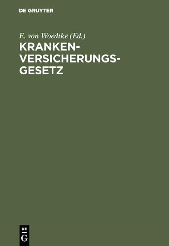 Krankenversicherungsgesetz (Hardback)