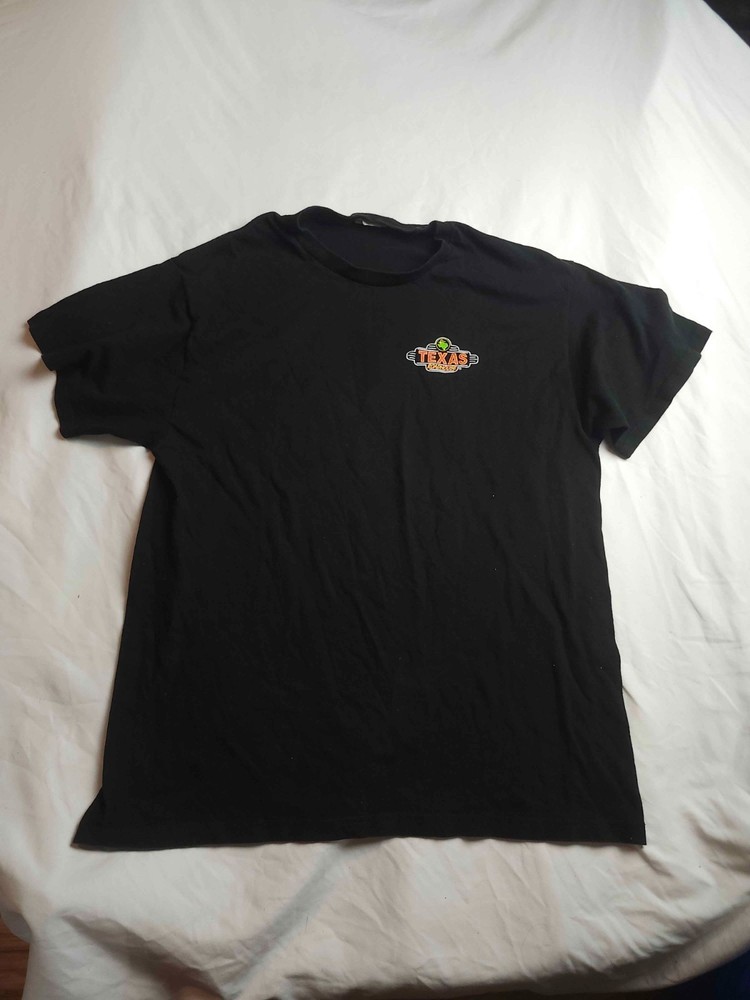 Texas Roadhouse I Love My Job Uniform T-Shirt L Black Foodie Kitschy Workcore