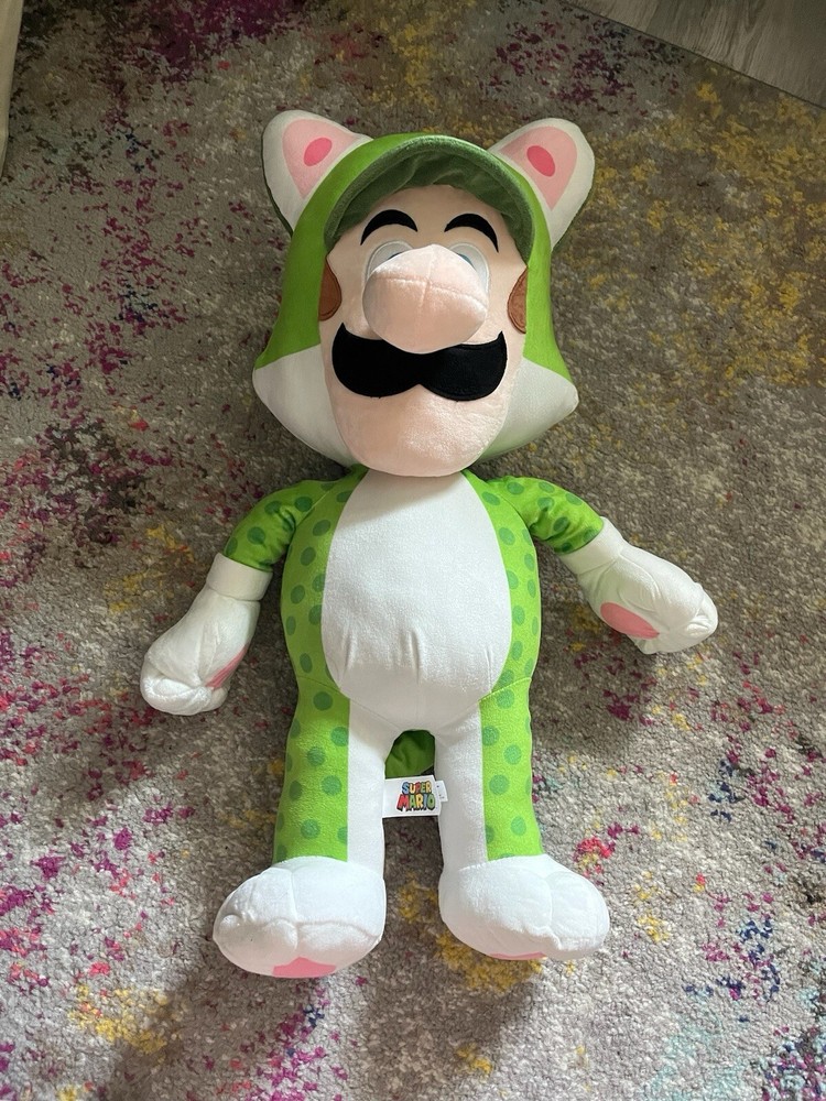 Super Mario Plush - Luigi  24-inch Green Cat Suit