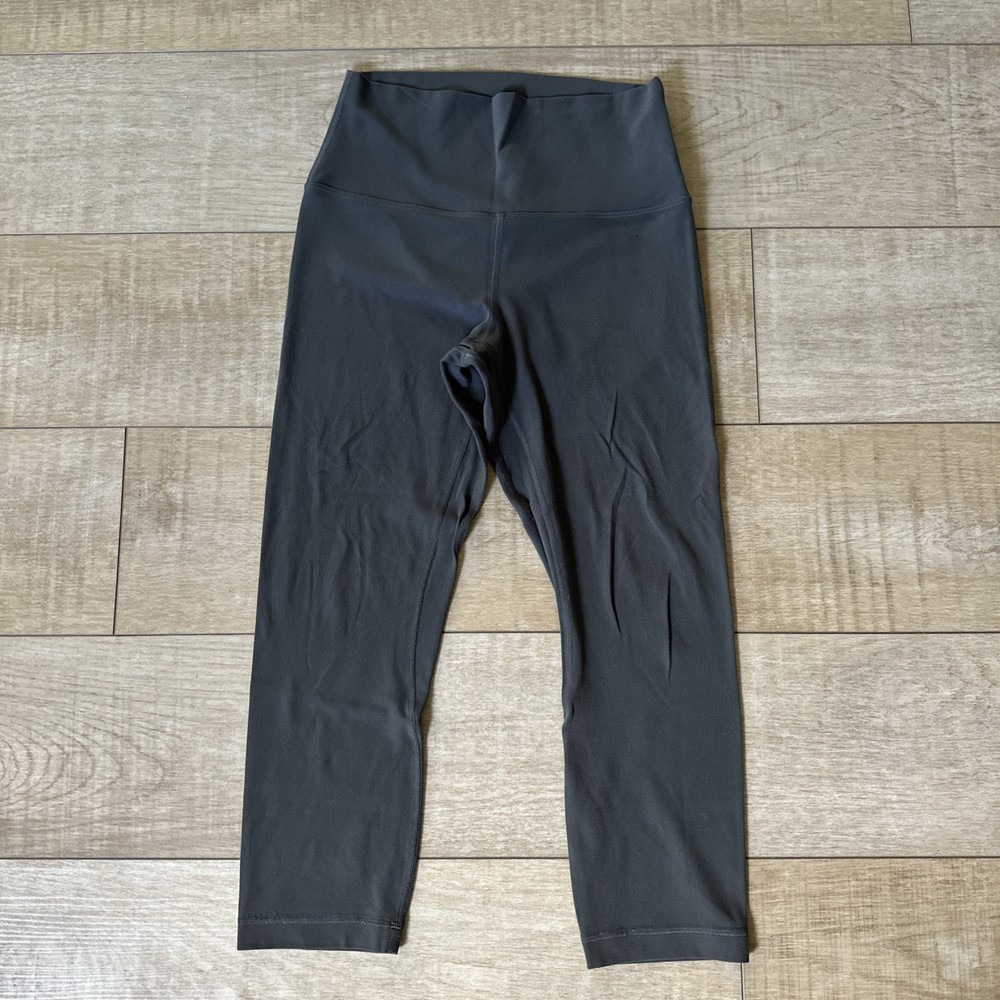 Lululemon Align Crop Leggings Grey Size 6 22” length High Rise