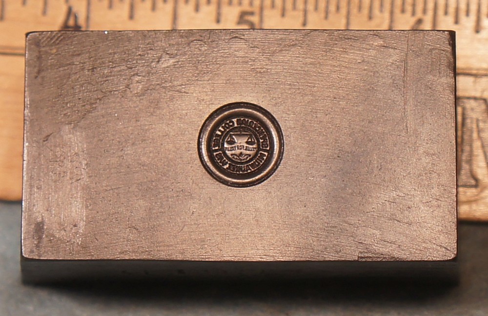 1932 Milwaukee SPENCERIAN COLLEGE Seal STEEL STAMPING DIE Robbins RC556
