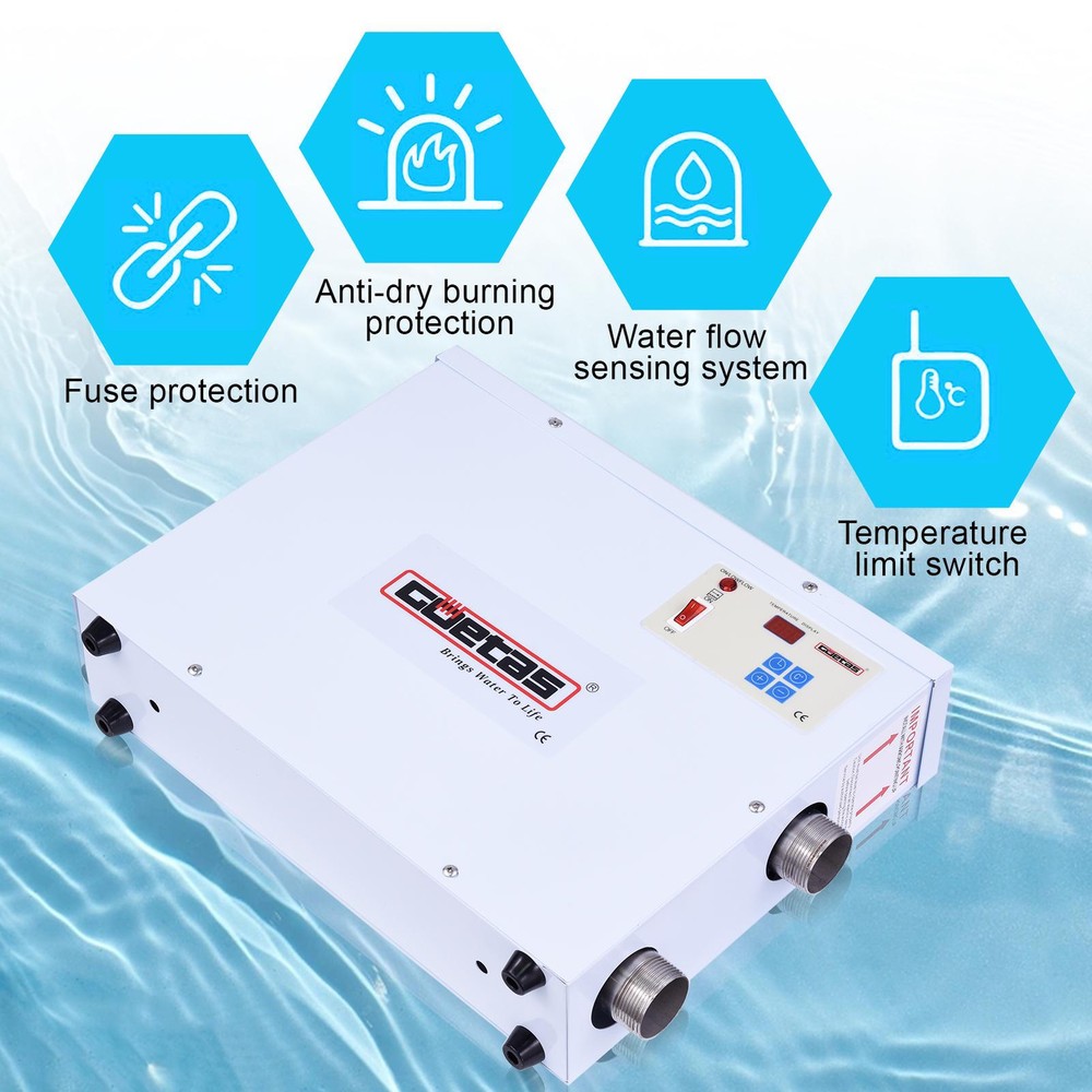 9/11/18KW Swimming Pool Heater Electric Pool Thermostat Heat Exchanger Machine