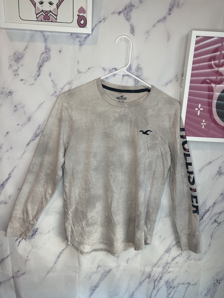 Hollister Womens floral graphic long sleeve shirt sz XS