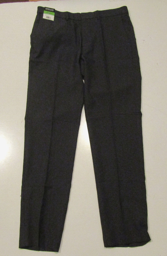NWT Mens KENNETH COLE Slim Fit Techni-Cole Performance Pants Med Gray 40 W 29 L