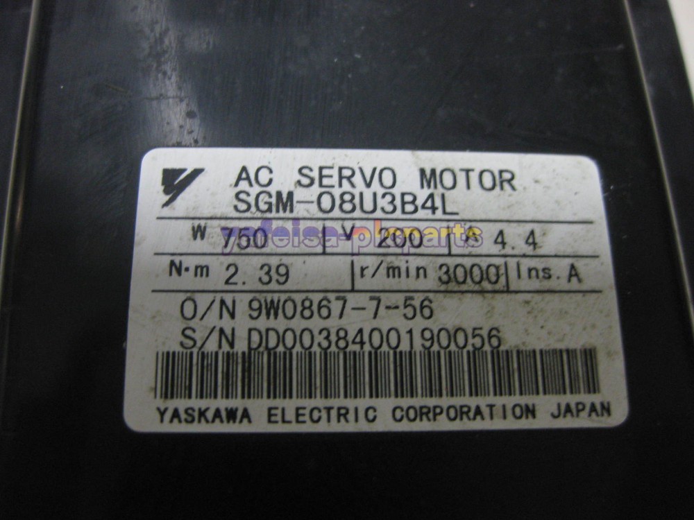 ONE  YASKAWA Servopack SGM-08U3B4L AC Servo Motor 750W 200V 4.4A