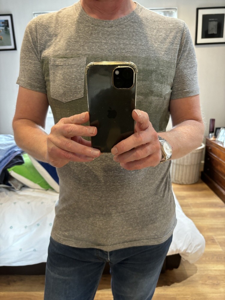 abercrombie and fitch mens t shirt medium Grey/Green