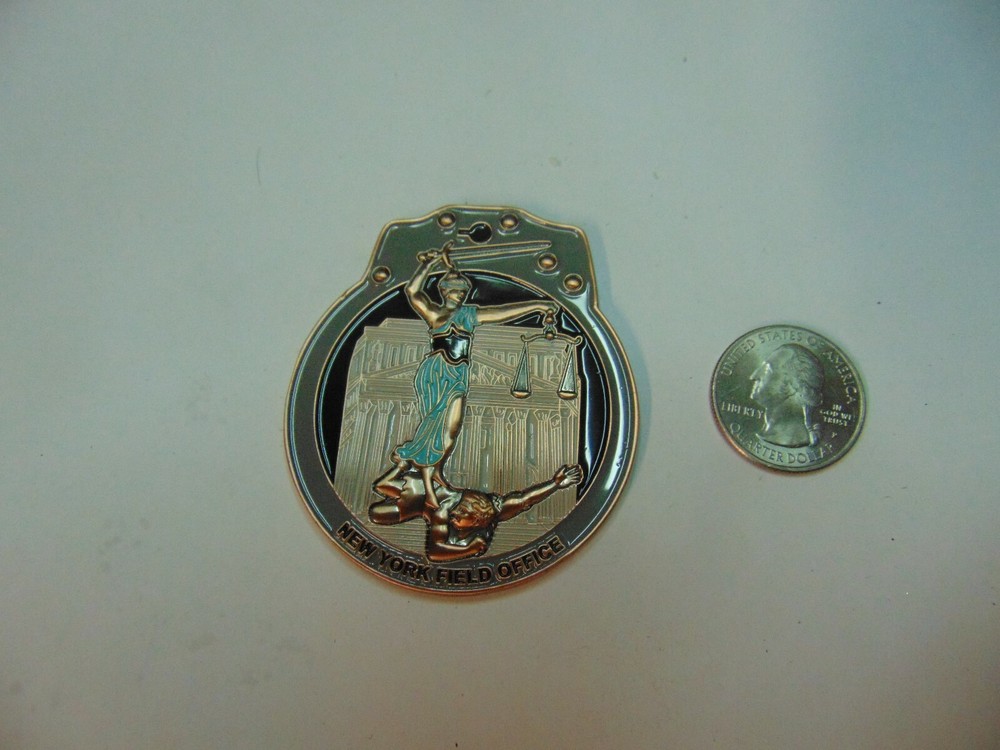 CHALLENGE COIN CRIMINAL ALIEN PROGRAM NEW YORK FIELD OFFICE LAW ENFORCEMENT