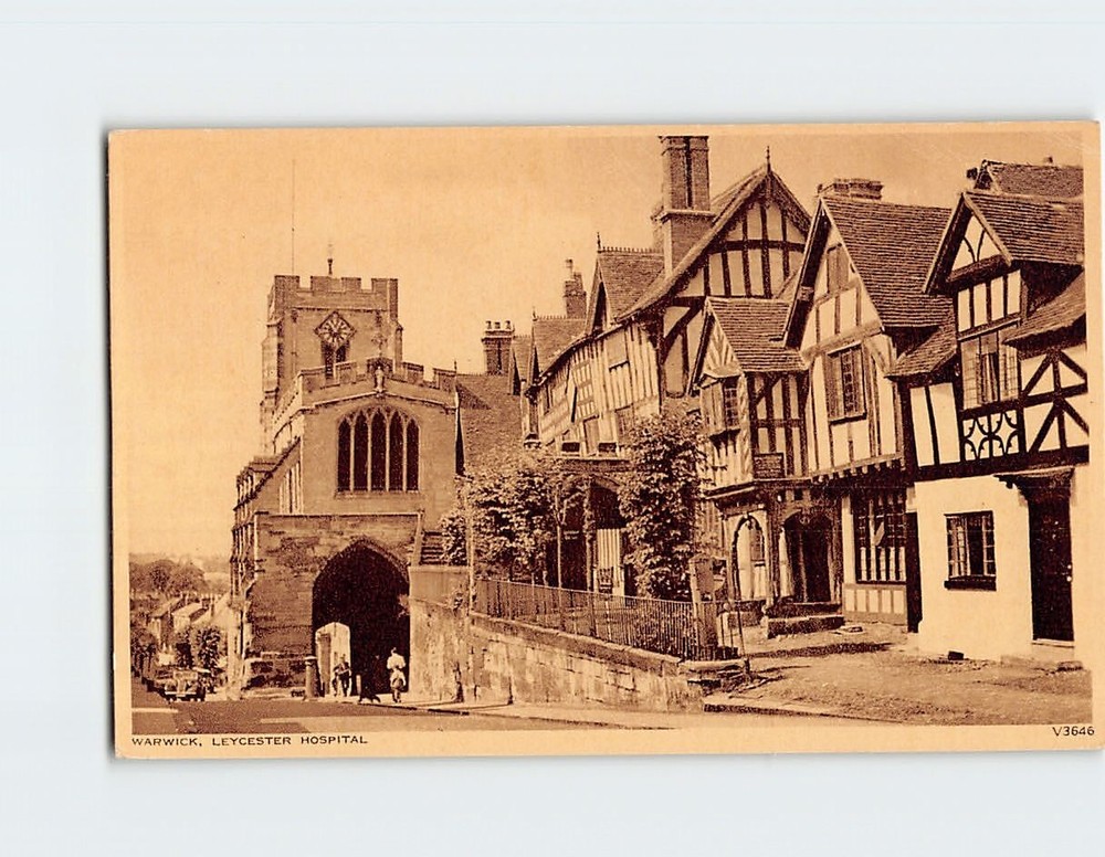 Postcard Leycester Hospital Warwick England