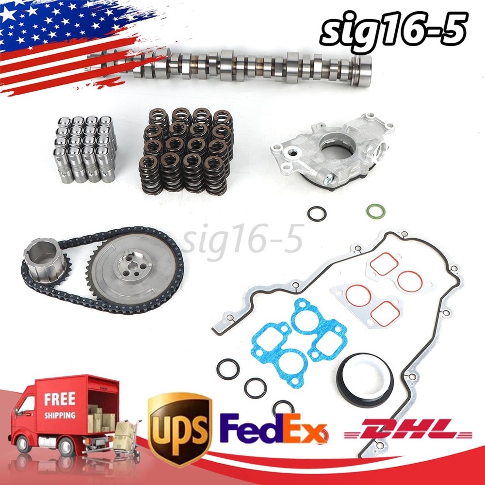 1 Set Stage 2 Camshaft Lifters Spring Kit for Chevy LS LS1 4.8L 5.3L .585 Lift E1840P Performance Upgrade