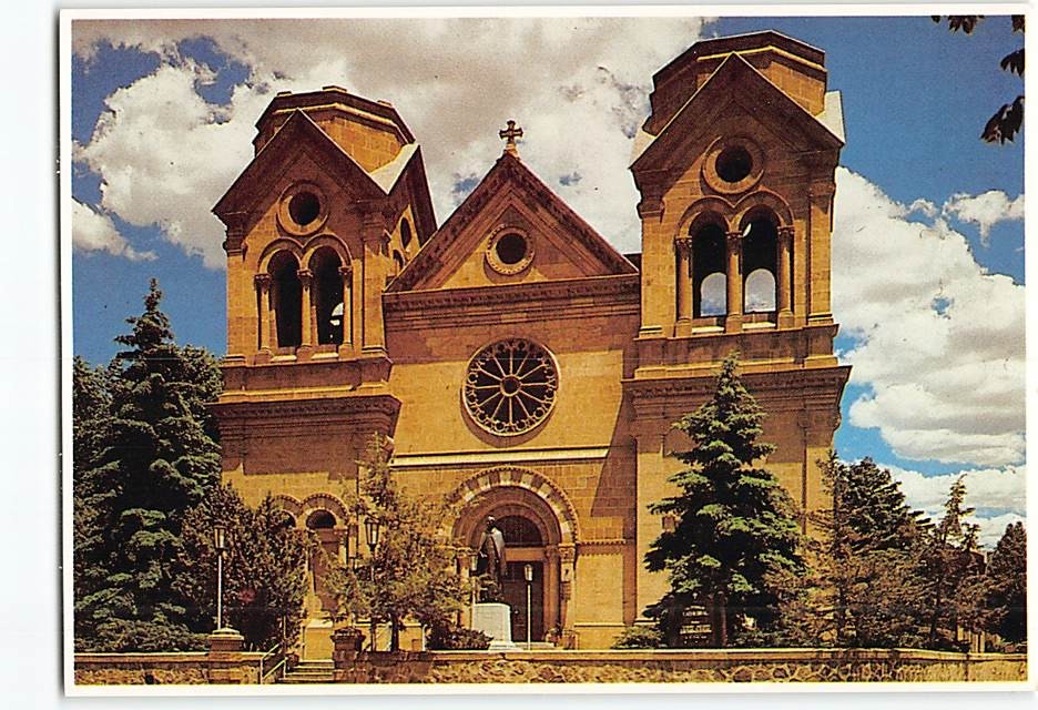 Postcard Cathedral Of St. Francis Of Assisi Santa Fe New Mexico USA