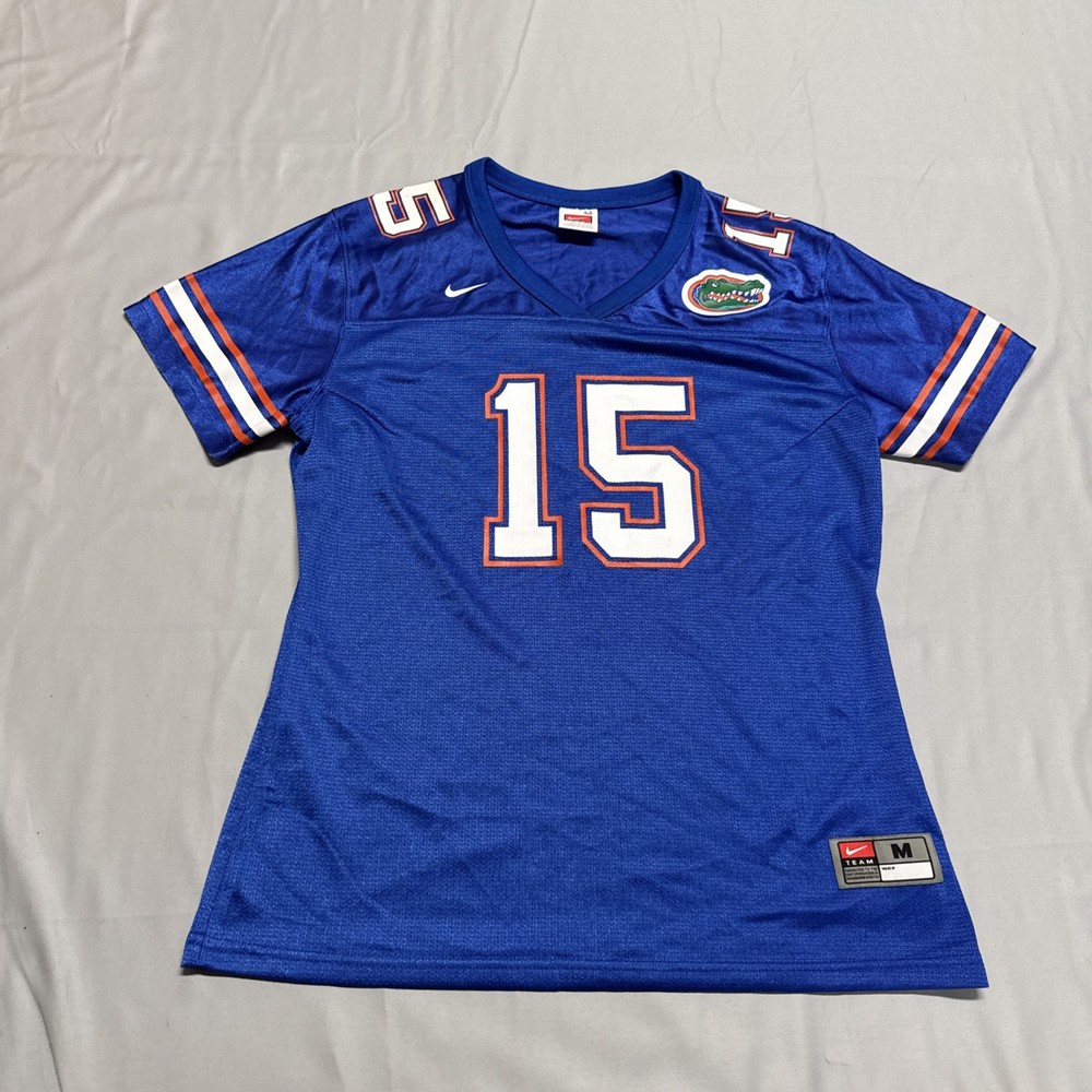 Florida Gators Nike #15 Womens Medium Blue NCAA Football Jersey