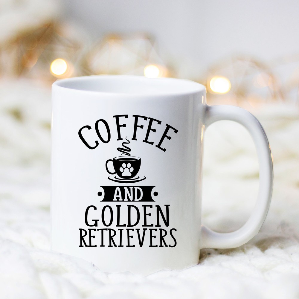 Coffee And Golden Retrievers Mug Golden Retriever Coffee Mug Golden Retriever