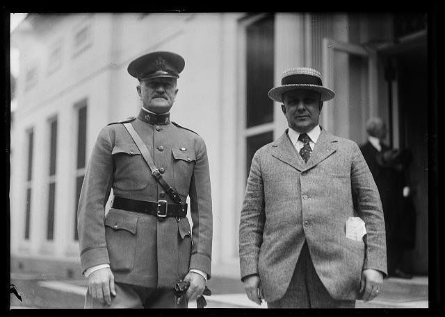 Photo:Washington D.C. John J. Pershing James J. Davis White House 1920s