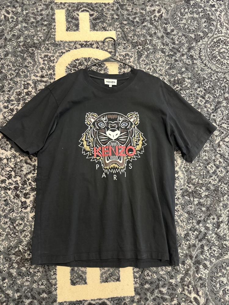 L - Kenzo Paris Tiger Men’s Short Sleeve Tee Shirt