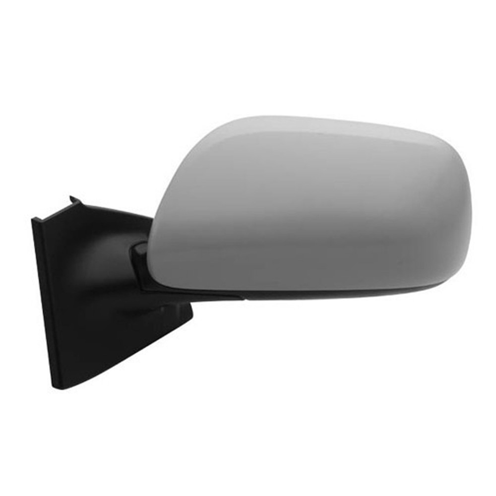 Unpainted Manual Flat Driver Side Door Mirror Manual Folding 128-61447L