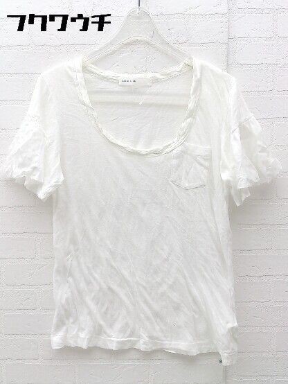 Sacai Luck Off-White Short Sleeve T-Shirt Size 1 Women's Fashion