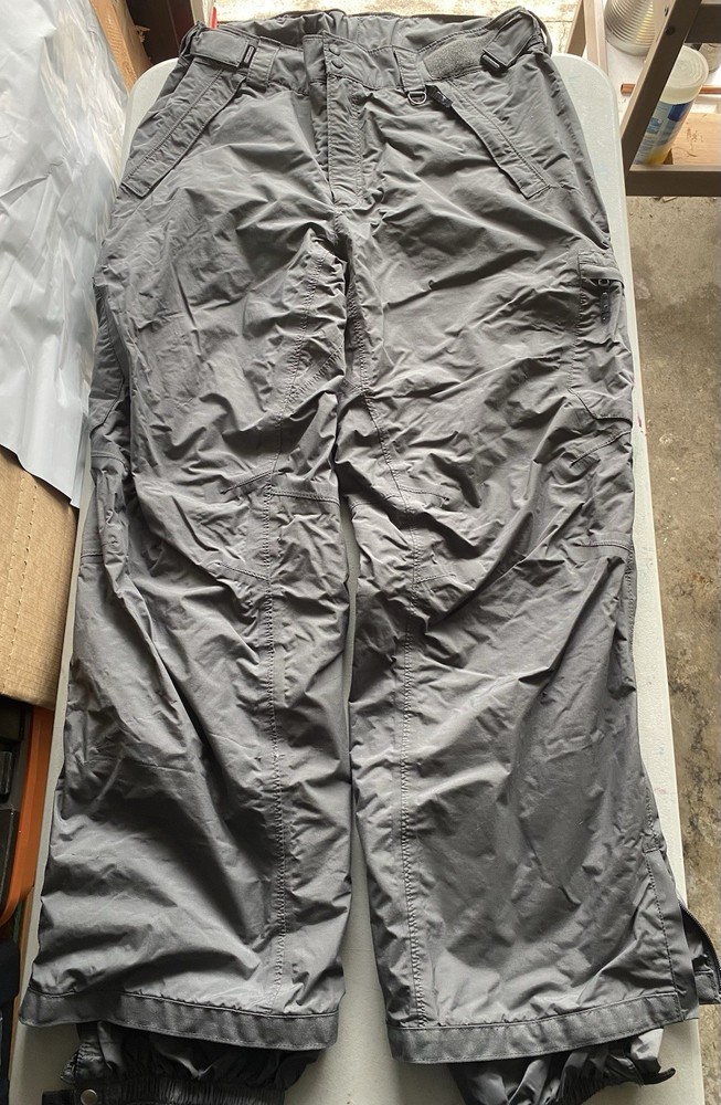 Columbia Titanium Snow Pants Men XL Gray Grey Lined Omni Tech Ski Snowboard Ski