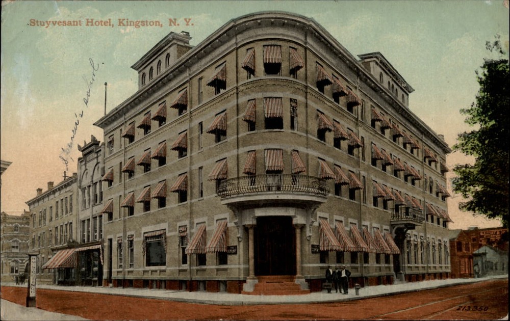 New York Kingston Stuyvesant Hotel ~ 1912 postcard