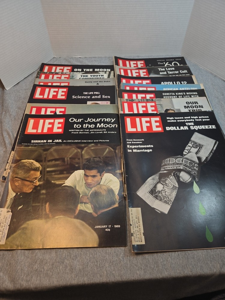 1969 Life Magazine Lot Of 13
