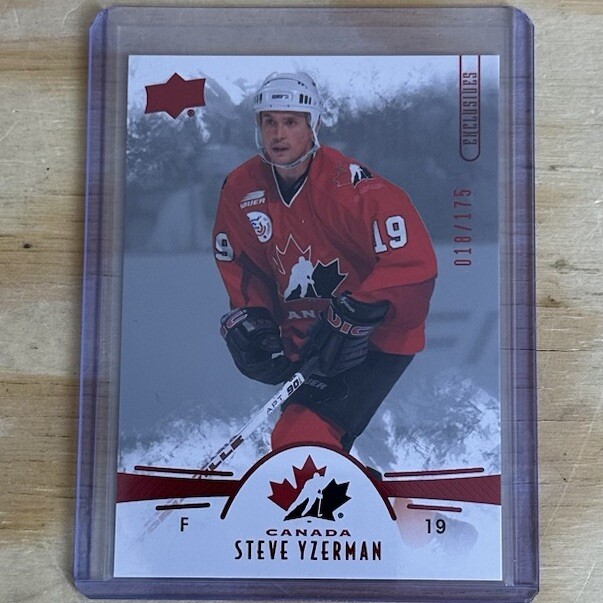 2016 Upper Deck Team Canada Juniors Steve Yzerman HOF UD Exclusives /175