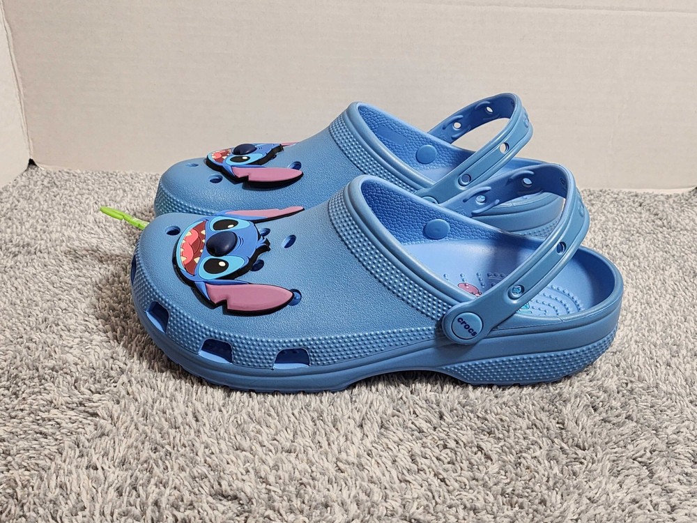 Crocs Disney Stitch Classic Comfort Clogs Clog Men's Size 9 Women's 11 Shoes NEW