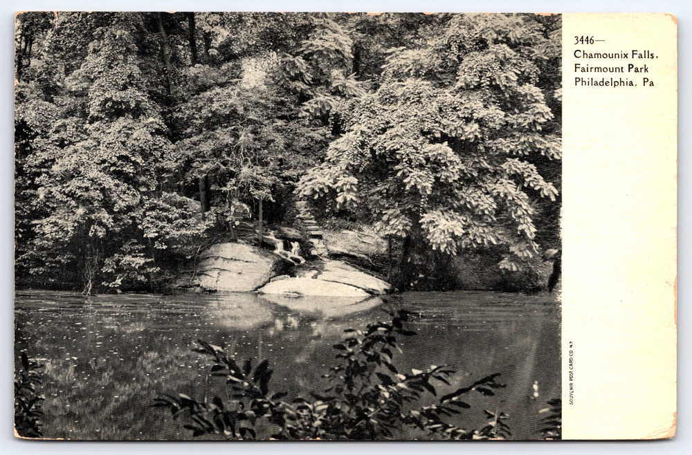 Philadelphia Pennsylvania Pa Chamounix Falls Fairmount Park Vintage Postcard