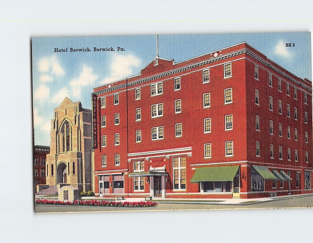 Postcard Hotel Berwick Berwick Pennsylvania USA