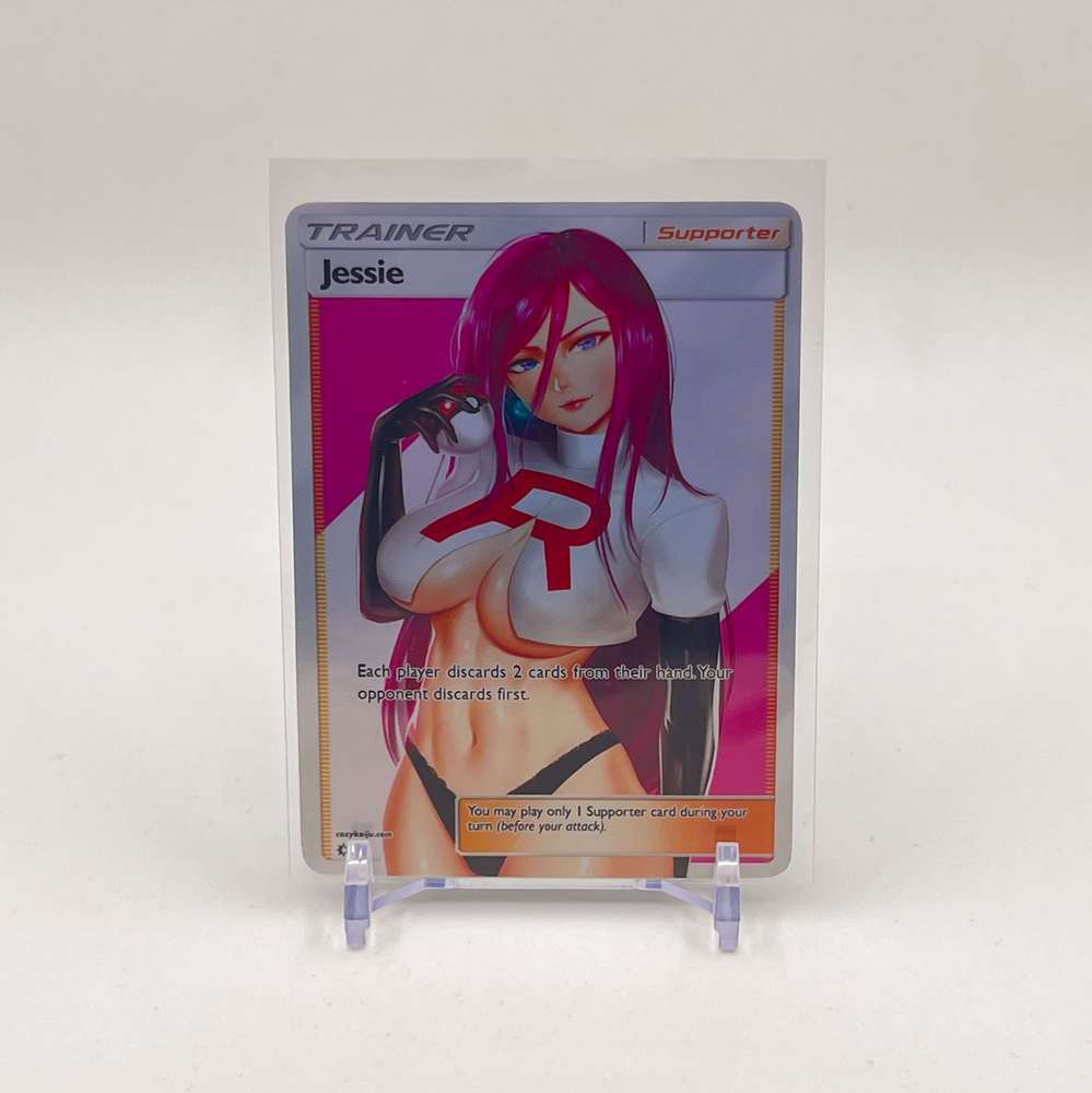Jessie Full Art Goddess Story Pokemon Waifu Trading Card Holofoil