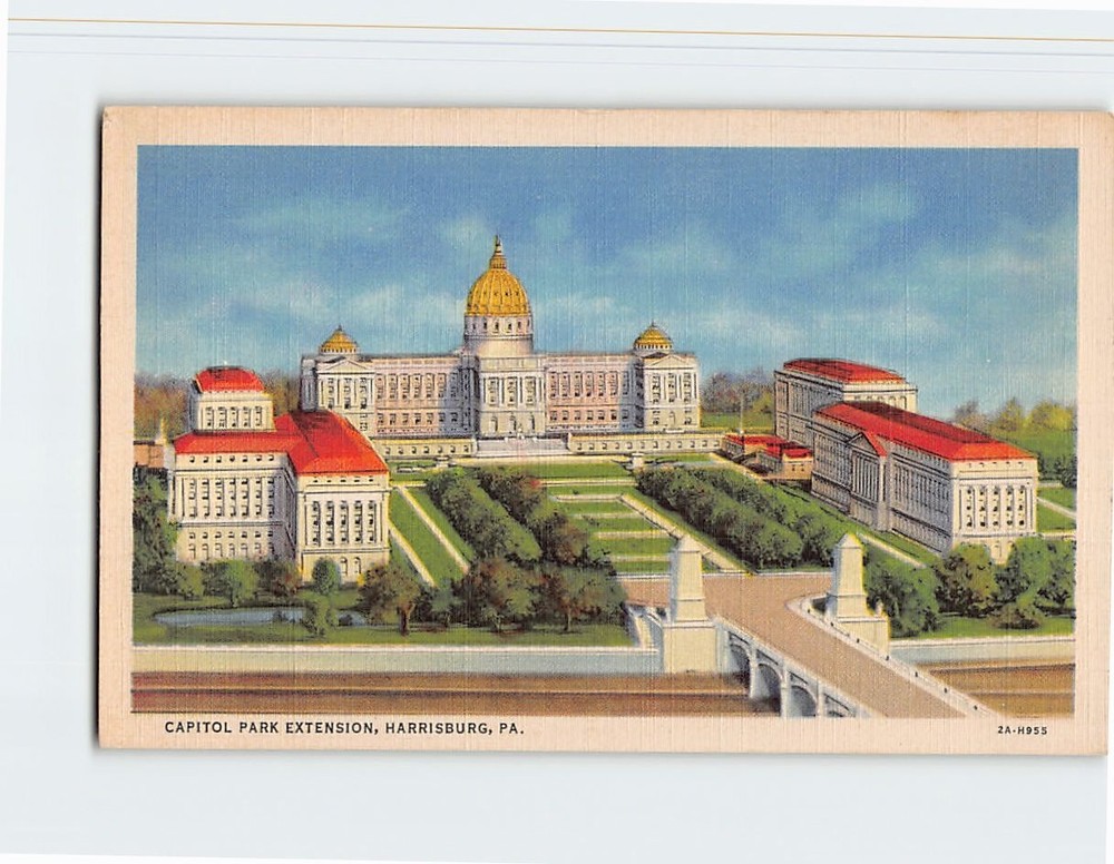 Postcard Capitol Park Extension Harrisburg Pennsylvania USA