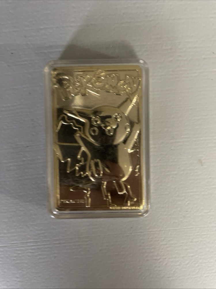 1999 Pikachu Pokemon 24K Gold Plated Trading card Limited Edition Burger King