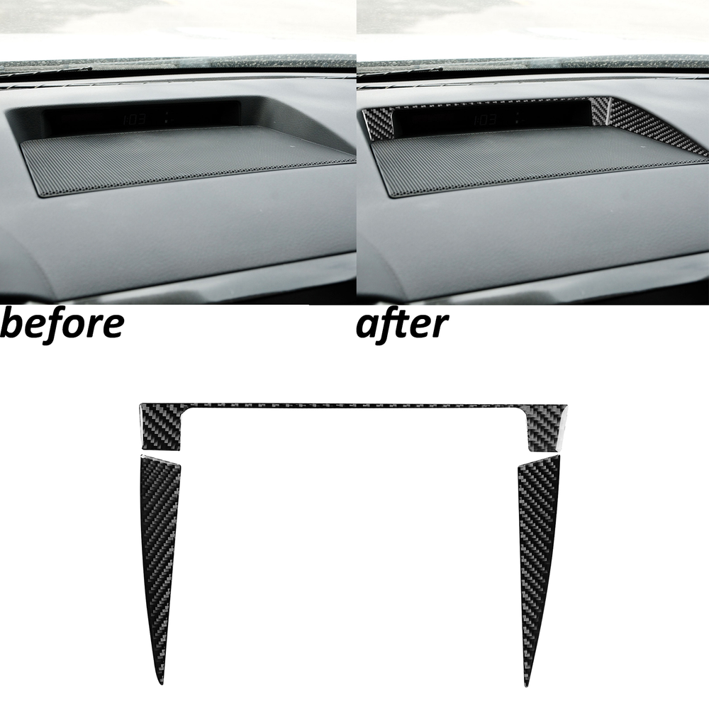 Real Carbon Fiber Dashboard Above Speaker Trim For Toyota Tundra Sequoia 2007-13